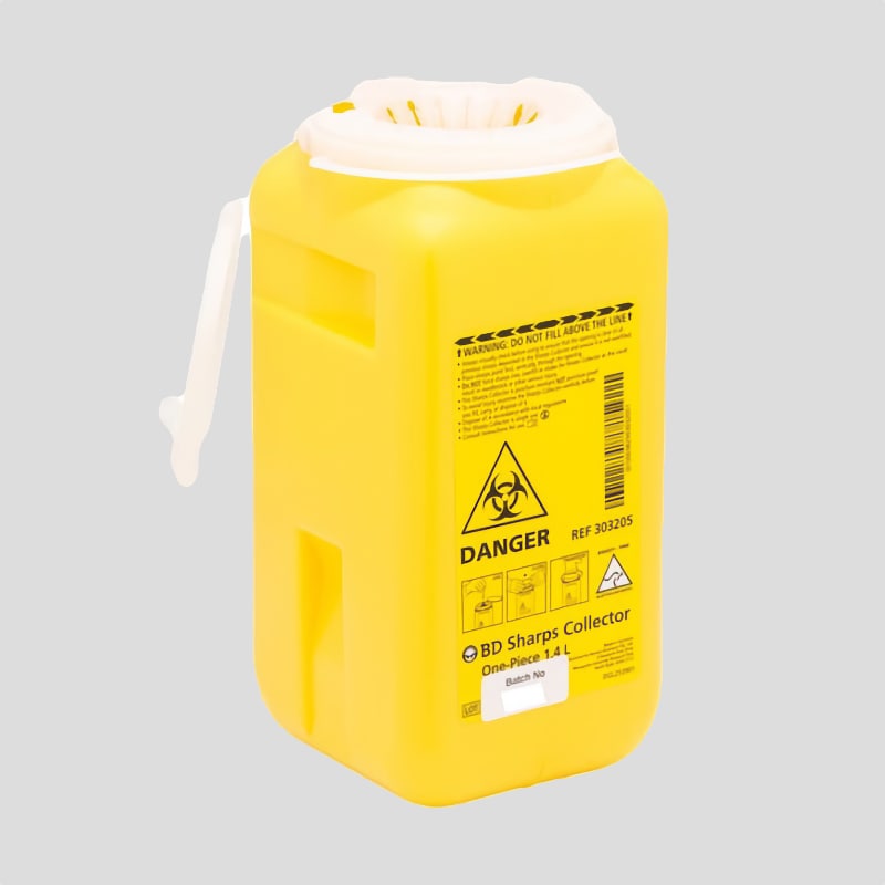Sharps Disposal Bin 1.4L